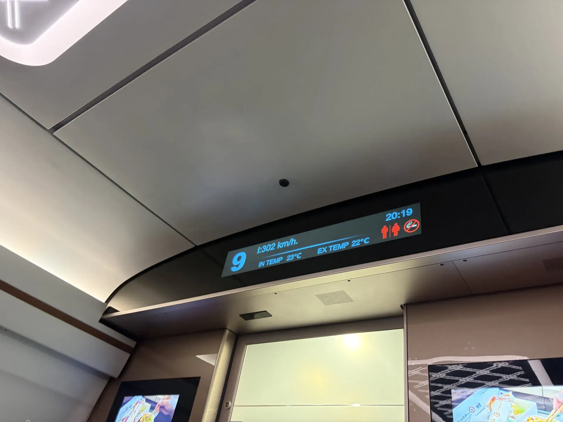 The current speed of the loco